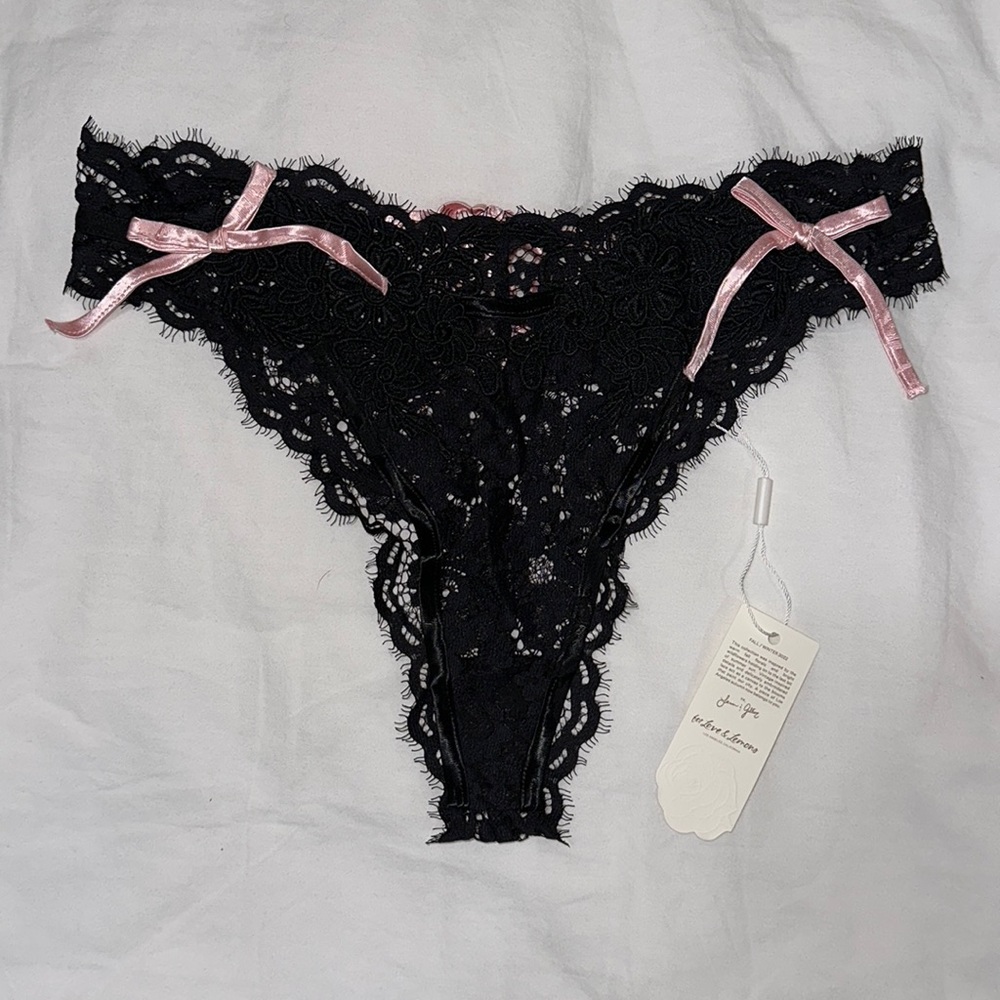 For Love and Lemons Noelle lace high-waist panty NWT